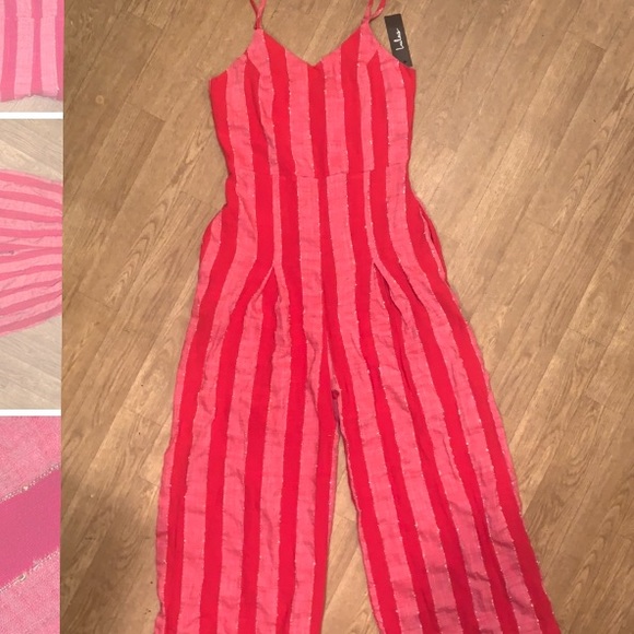 Lulus Karol striped jumpsuit NWT - Picture 8 of 8